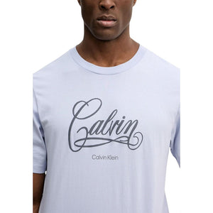 Calvin Klein Jeans Blaues Baumwoll-T-Shirt