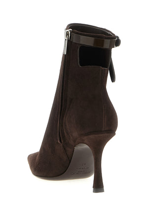 Jimmy Choo Braune Lederstiefeletten