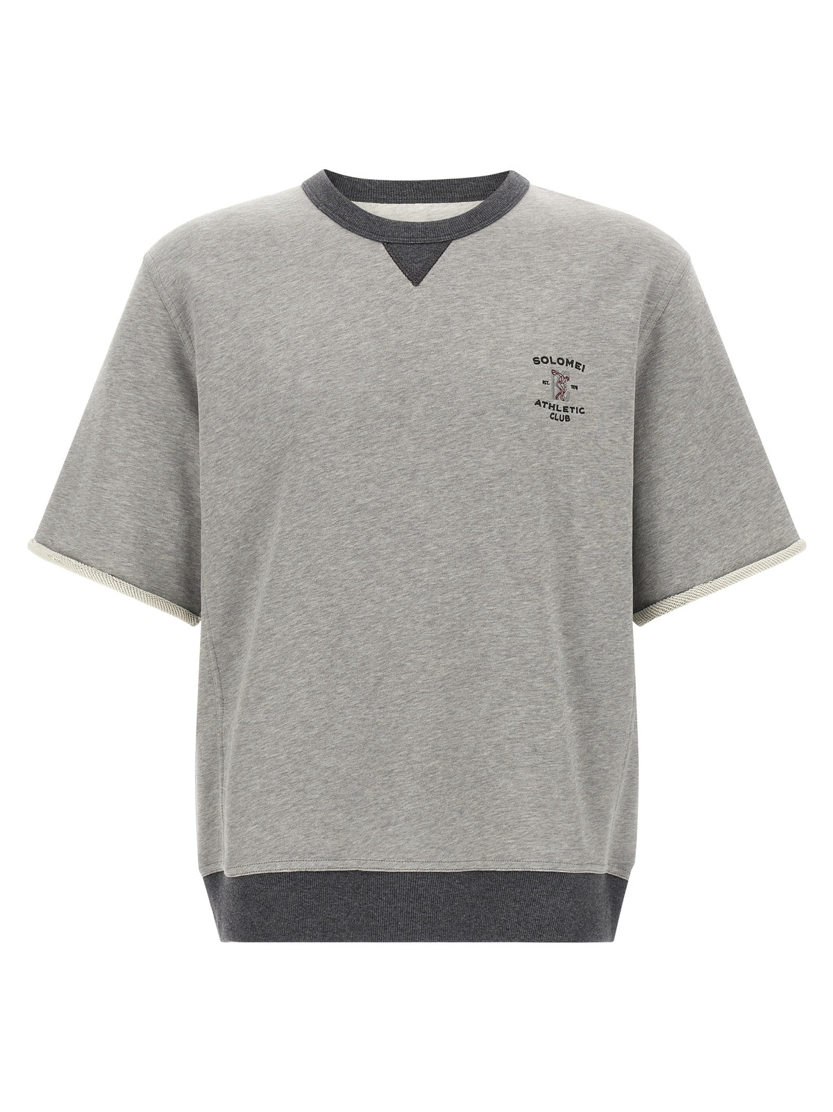 Brunello Cucinelli Grauer Baumwollpullover
