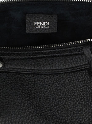 Fendi Schwarze Kalbsleder-Handtasche