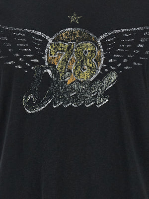 Diesel Schwarzes Baumwoll-T-Shirt