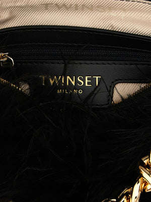 Twinset Schwarze Clutch aus Polyester