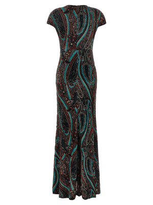 Etro Multicolor Viscose Long Dress
