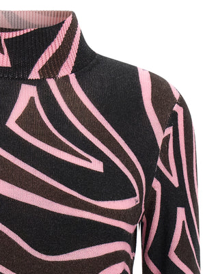 Emilio Pucci Mehrfarbige Wollstrickjacke