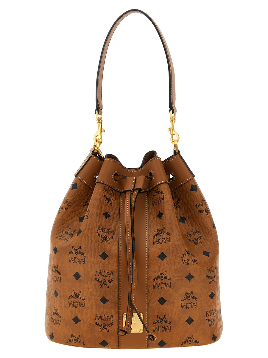 MCM Schultertasche aus braunem Polyethylen