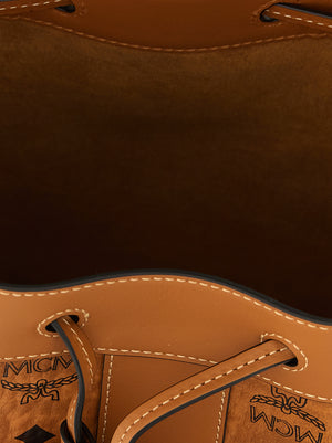 MCM Schultertasche aus braunem Polyethylen