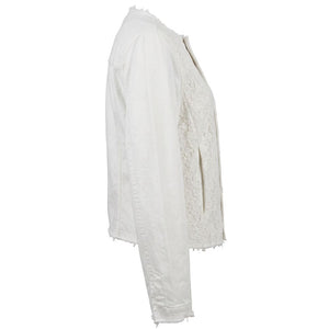 Mr&Mrs Italy Weiße Baumwolljacke für Damen