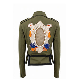 Mr&Mrs Italy Grüne Baumwolljacke für Damen