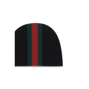 Gucci Mütze Aries aus schwarzer Wolle