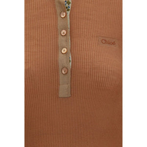 Chloé Beige Wollhemd Oves Aries