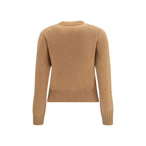 Ami Paris Brauner Wollpullover Oves Aries