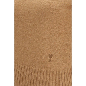 Ami Paris Brauner Wollpullover Oves Aries