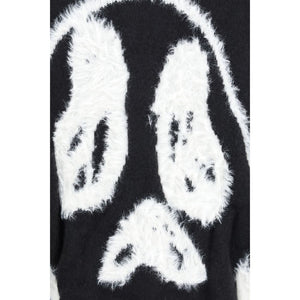 Y-3 Schwarzer Cardigan aus Polyamid