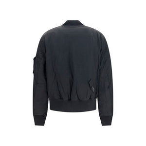 Y-3 Schwarzer Bomber aus Polyamid