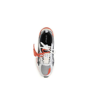 Off-White Rote Sneaker aus Polyethylen