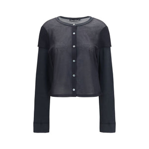 Our Legacy Schwarzer Baumwollcardigan