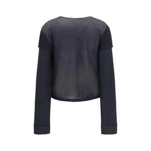 Our Legacy Schwarzer Baumwollcardigan