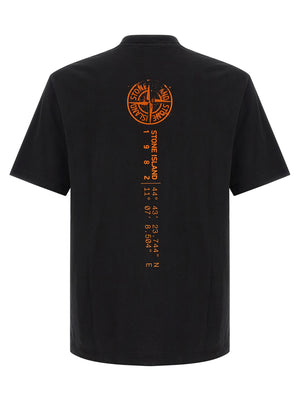 Stone Island Orange Cotton T-Shirt