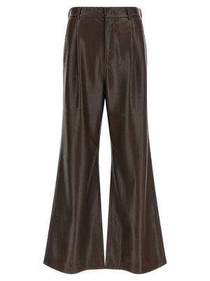 The Andamane Braune Polyester-Schlaghose