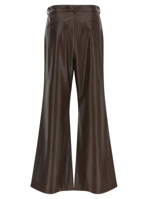 The Andamane Braune Polyester-Schlaghose