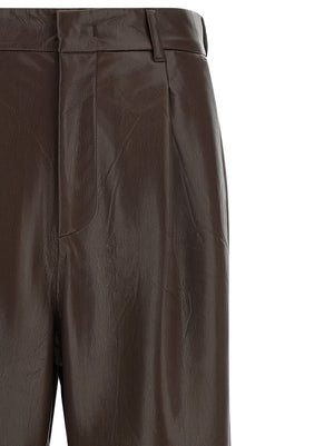 The Andamane Braune Polyester-Schlaghose