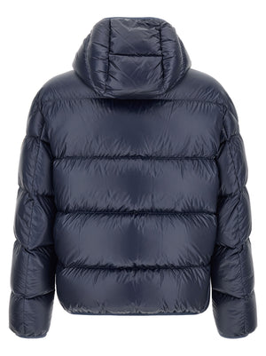 Blue Polyamide Full-Length Jacket