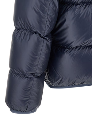 Blue Polyamide Full-Length Jacket