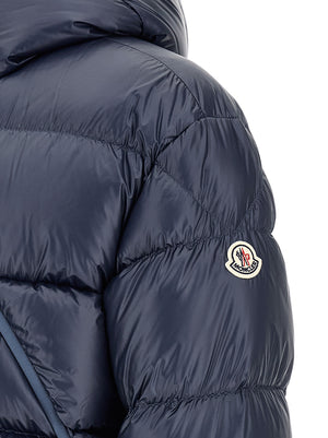 Blue Polyamide Full-Length Jacket