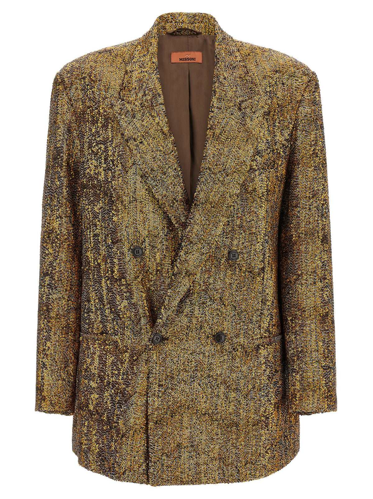 Missoni Goldfarbener Blazer aus Polyester