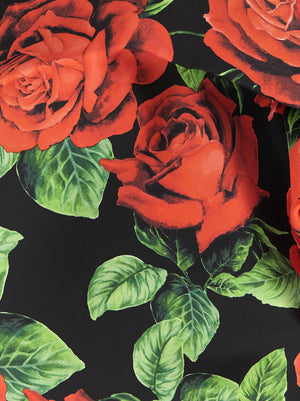 Dolce & Gabbana Schwarzer Seidenschal