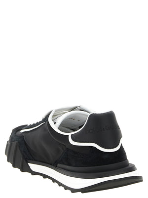 Dolce & Gabbana Schwarze Polyamid-Sneaker für Sport