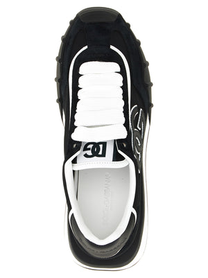 Dolce & Gabbana Schwarze Polyamid-Sneaker für Sport