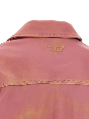 Diesel Mehrfarbige Lammlederjacke
