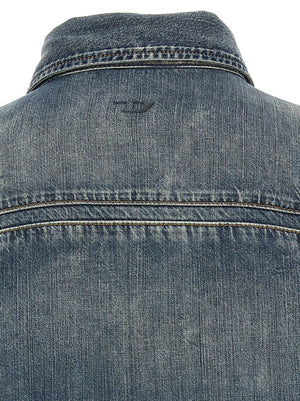 Diesel Blaue Lyocell-Bluse