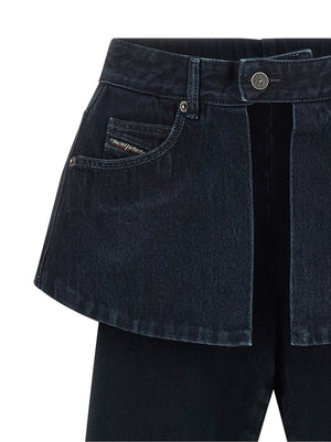 Diesel Blaue Baumwoll-Skinny-Jeans