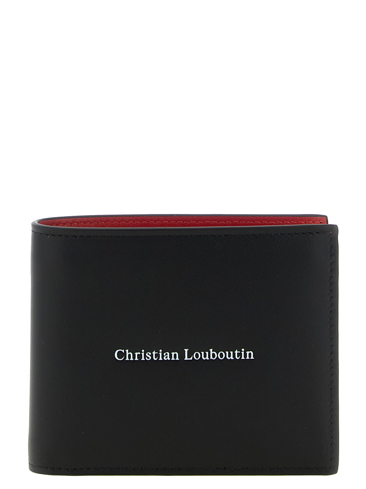 Christian Louboutin Schwarzes Kalbsleder Portemonnaie