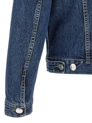 Brunello Cucinelli Blaue Jeansjacke aus Baumwolle