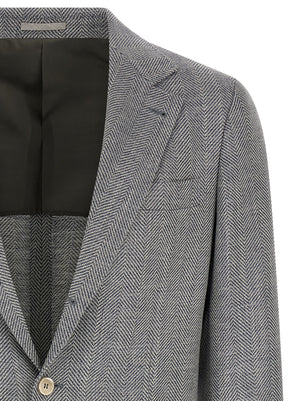 Brunello Cucinelli Grauer Wollblazer