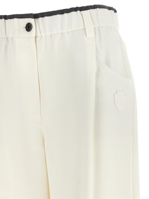 Brunello Cucinelli Weiße Baumwollhose im Casual-Look