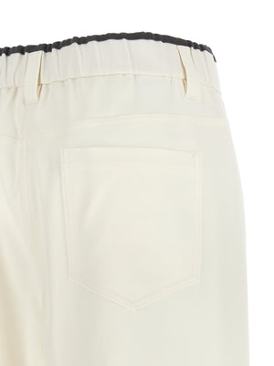 Brunello Cucinelli Weiße Baumwollhose im Casual-Look