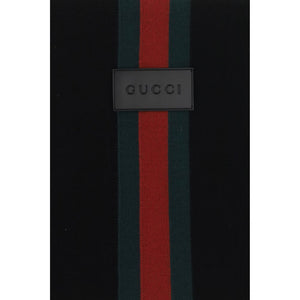 Gucci Schal aus schwarzer Wolle Ovis Aries