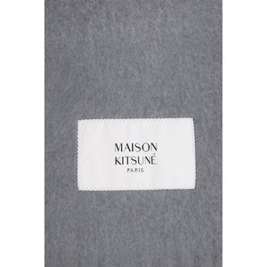 Maison Kitsuné Grauer Alpaka Vicugna Pacos Schal