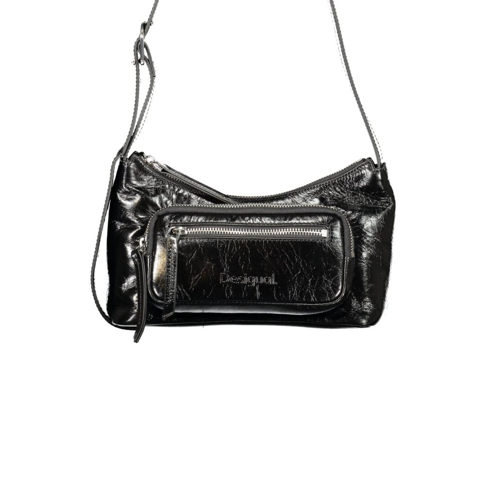 Desigual Schwarze Handtasche aus Polyethylen