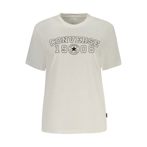 Converse Weißes Baumwoll-T-Shirt