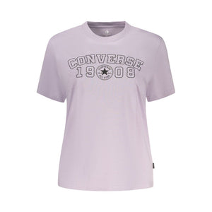 Converse Lila Baumwoll-T-Shirt