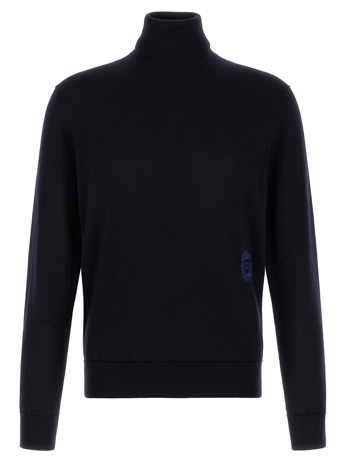 Dolce & Gabbana Blauer Cardigan aus Schurwolle