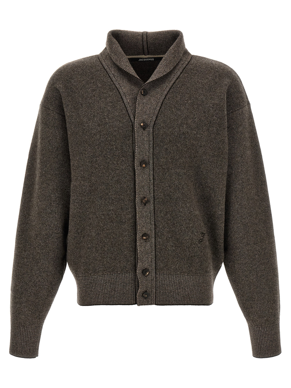 Jacquemus Brauner Cardigan aus Merinowolle