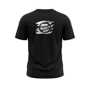 Trussardi Beachwear Schwarzes Baumwoll-T-Shirt für Herren