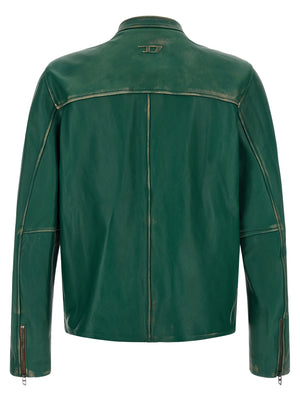Diesel Zweifarbige Lammlederjacke