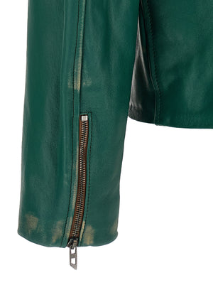 Diesel Zweifarbige Lammlederjacke